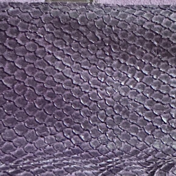 NWOT!  Purple Wristlet Clutch in Vegan Leather and Suede - Picture 3 of 6